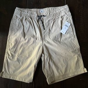 GAP boys Kids Hybrid Nylon Shorts with Washwell in Bedrock (khaki) Uniform